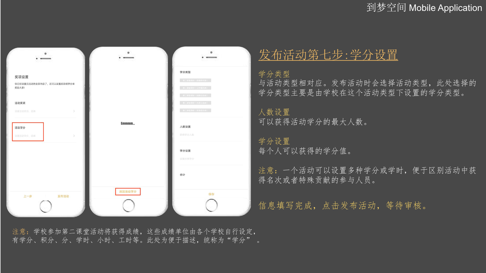学分设置示意图